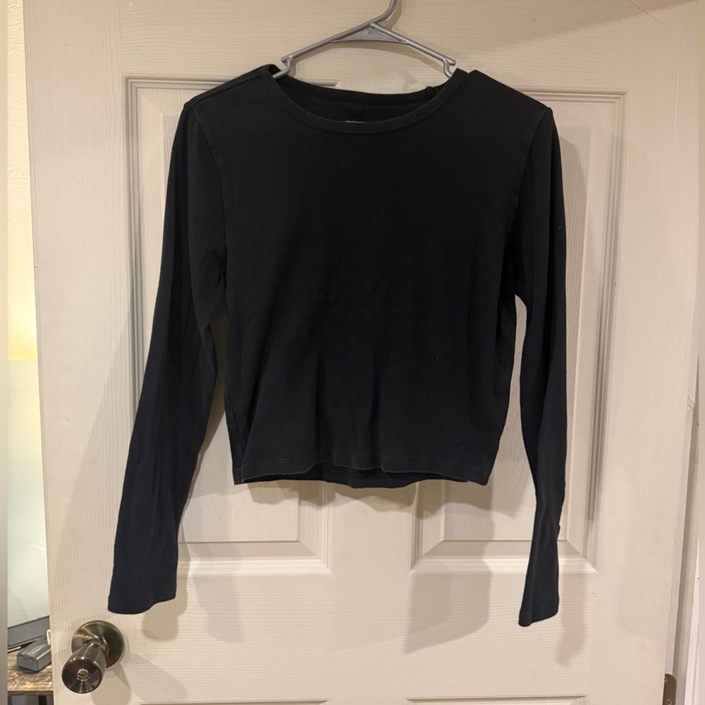 PINK Victoria's Secret Black Long Sleeve Tee